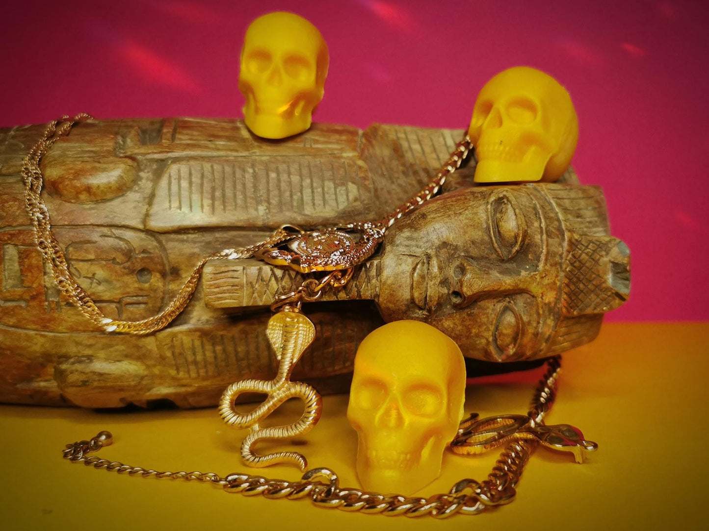 ‘Walk Like an Egyptian’ Skull wax melts