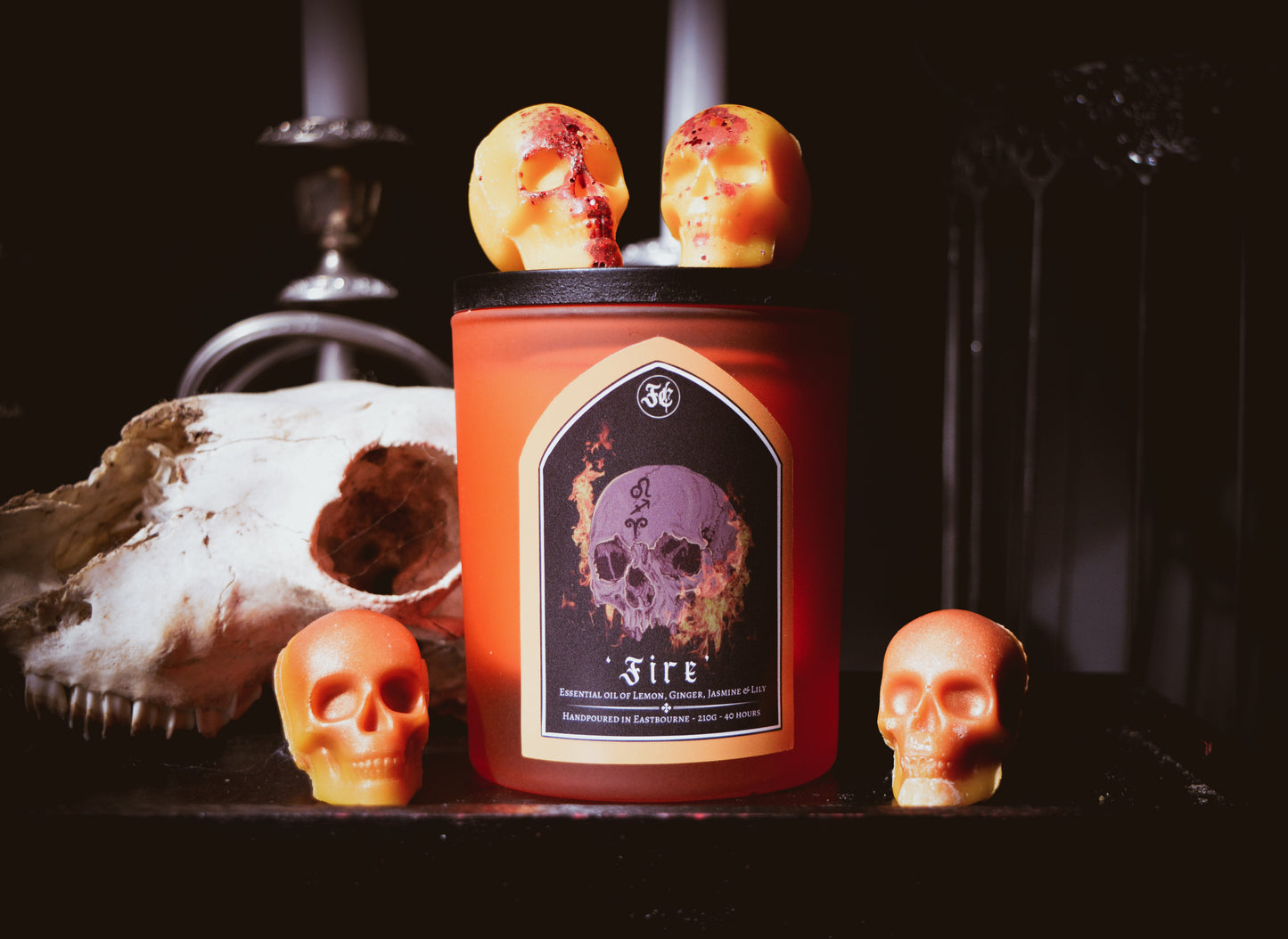 30cl 'Fire' Candle & Melt Bundle